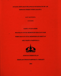 Image of ANALISA KEPUASAN PELANGGAN DI KEDAI INI BU~,DI KEMANG STREET FOOD JAKARTA