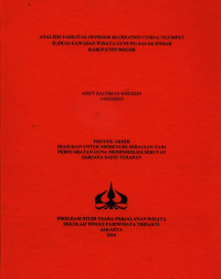 Image of ANALISIS FASILITAS OUTDOOR RECREATION CURUG NGUMPET 2 (DUA) KAWASAN WISATA GUNUNG SALAK ENDAH KABUPATEN BOGOR
