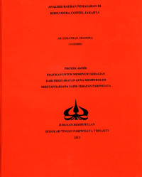 Image of ANALISIS BAURAN PEMASARAN DIKOULTOURA COFFEE, JAKARTA