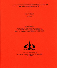 Image of ANALISIS PERSEPSI PENGUNJUNG OBYEK WISATA KAWASAN EKOWISATA KAPUK