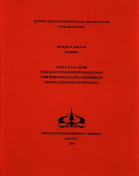 Image of KETERTARIKAN KONSUMEN PADA HIDANGAN NASI YANG BERWARNA
