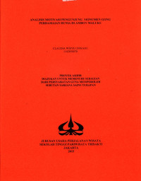 Image of ANALISI MOTIVASI PENGUNJUNG YANG MENGUNJUNGIMONUMEN GONG PERDAMAIAN DUNIADI AMBON MALUKU