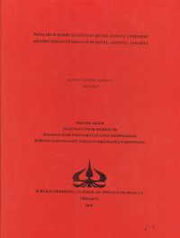 Image of PENGARUH MERCHANDISE DAN RETAIL SERVICE TERHADAP KETERTARIKAN PEMBELIAN DI HOTEL ARTOTEL, JAKARTA
