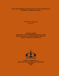 Image of PENGARUH PROMOSI TERHADAP MINAT BELI KONSUMEN DI BLESSING CATERING, JAKARTA