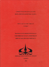 Image of LAPORAN PRAKTEK KERJA INDUSTRI HOTEL INDONESIA KEMPINSKI JAKARTA