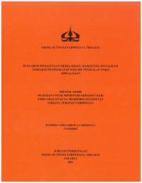 Image of PENGARUH PENGGUNAAN MEDIA SOSIAL MARKETING INSTAGRAM TERHADAP PENINGKATAN VOLUME PENJUALAN TOKO ADELA.JAJAN