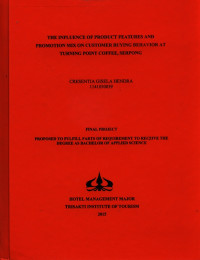 Image of THE INFLUENCE OF PRODUCT FEATURES AND PROMOTION MIX ON CUSTOMER BUYING BEHAVIOR AT TURNING POINT COFFEE, SERPONG