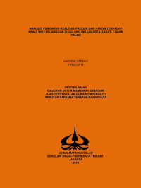 Image of ANALISIS PENGARUH KUALITAS PRODUK DAN HARGA TERHADAP MINAT BELI PELANGGAN DI GULUNG.IND JAKARTA BARAT, TAMAN PALEM