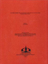 Image of UJI COBA KUNING TELUR DENGAN SUBSITUSI TAHU SUTRA PADA PRODUK SELAI KAYA