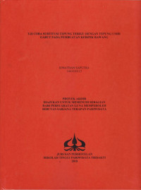 Image of UJI COBA SUBTITUSI TEPUNG TERIGU DENGAN TEPUNG UMBI GARUT PADA PEMBUATAN KERIPIK BAWANG