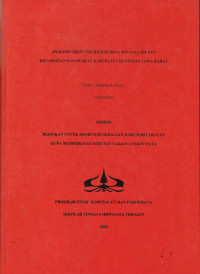 Image of ANALISIS GREEN TOURISM DI DESA WISATA CIBUNTU KECAMATANPASAWAHAN KABUPATEN KUNINGAN, JAWA BARAT