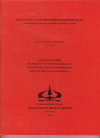 Image of PERANAN CHEF DE PARTIE HOT KITCHEN DEPARTMENT DALAM OPERASIONAL KERJA DI PADMA RESORT LEGIAN