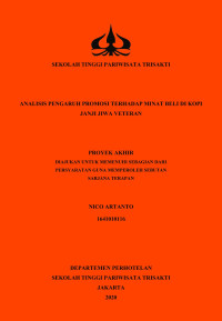 Image of ANALISIS PENGARUH PROMOSI TERHADAP MINAT BELI DI KOPI
JANJI JIWA VETERAN
