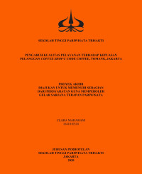 Image of PENGARUH KUALITAS PELAYANAN TERHADAP KEPUASAN
PELANGGAN COFFEE SHOP C CODE COFFEE, TOMANG, JAKARTA
