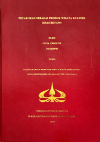 Image of PECAK IKAN SEBAGAI PRODUK WISATA KULINER  KHAS BETAWI