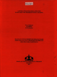 Image of LAPORAN PRAKTEK KERJA INDUSTRIDI KITCHEN THE DHARMAWANGSA JAKARTA