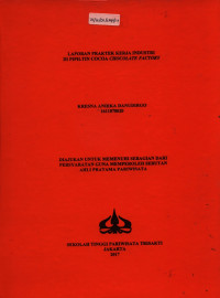 Image of LAPORAN PRAKTEK KERJA INDUSTRIDI PIPILTIN COCOA CHOCOLATE FACTORY