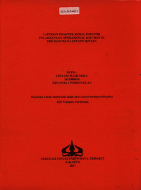 Image of LAPORAN PRAKTEK KERJA INDUSTRIPELAKSANAAN OPERASIONAL KITCHEN DITHE SANCHAYA ESTATE BINTAN