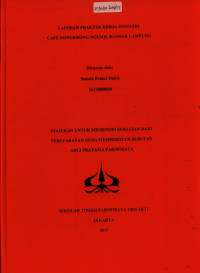 Image of LAPORAN PRAKTEK KERJA INDUSTRICAFÉ NONGKRONG NGEMIL BANDAR LAMPUNG