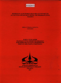 Image of PENERAPAN ALUR PEMBAYARAN MELALUI INVOICE DI ACCOUNTING DEPARTMENT HOTEL THE DHARMAWANGSA JAKARTA