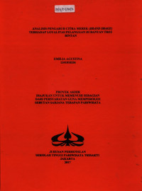 Image of ANALISIS PENGARUH CITRA MEREK (BRANDIMAGE) TERHADAP LOYALITAS PELANGGAN DIBANYAN TREE BINTAN