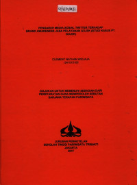 Image of PENGARUH MEDIA SOSIAL TWITTER TERHADAPBRAND AWARENESS JASA PELAYANAN GOJEK (STUDIKASUS PT. GOJEK)