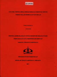 Image of UJI COBA TEPUNG BERAS MERAH SEBAGAI SUBTITUSI TEPUNG TERIGU DALAM PEMBUATAN KUE BULAN