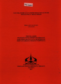Image of UJI COBA PEMBUATAN LEMPER BERAS KETAN PUTIH MENGGUNKAN BERAS MERAH