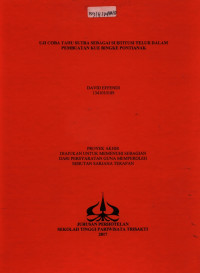 Image of UJI COBA TAHU SUTRA SEBAGAI SUBTITUSI TELUR DALAMPEMBUATAN KUE BINGKE PONTIANAK
