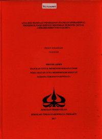 Image of ANALISIS MANFAAT PENERAPAN STANDAR OPERASIONAL PROSEDUR FOOD SERVICE RESTORAN DI HOTEL ROYAL AMBARRUKMO YOGYAKARTA