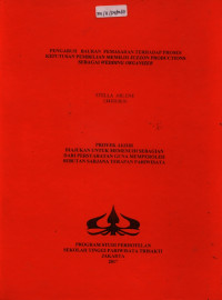Image of PENGARUH BAURAN PEMASARAN TERHADAP PROSES KEPUTUSAN PEMBELIAN MEMILIH JUZZON PRODUCTIONS SEBAGAI WEDDING ORGANIZER