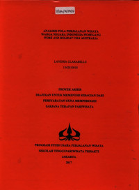 Image of ANALISIS POLA PERJALANAN WISATA WARGA NEGARA INDONESIA PEMEGANG WORK AND HOLIDAY VISA AUSTRALIA