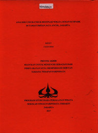 Image of ANALISIS UNSUR-UNSUR DESTINASI WISATA OCEAN ECOPARK DI TAMAN IMPIAN JAYA ANCOL, JAKARTA.