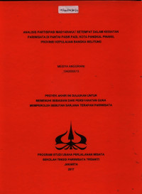 Image of ANALISIS PARTISIPASI MASYARAKAT SETEMPAT DALAM KEGIATAN PARIWISATA DI PANTAI PASIR PADI, KOTA PANGKAL PINANG, PROVINSI KEPULAUAN BANGKA BELITUNG