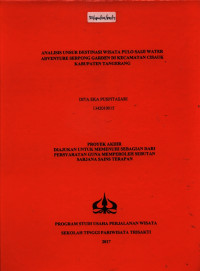 Image of ANALISIS UNSUR DESTINASI WISATA PULO SAIJI WATERADVENTURE SERPONG GARDEN DI KECAMATAN CISAUKKABUPATEN TANGERANGDITA EKA PUSPITASARI1342010015