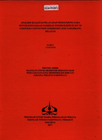Image of ANALISIS KUALITAS PELAYANAN PENGUNJUNG PADA PENYELENGGARAAN PAMERAN INDOBUILDTECH 2017 DI INDONESIA CONVENTION EXHIBITION (ICE) TANGERANG