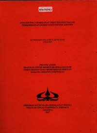 Image of ANALISIS POLA PEMESANAN TIKET PESAWAT DALAM PERKEMBANGAN RESERVATION SYSTEM AIRLINES