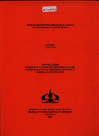 Image of ANALISIS PEMASARAN MUSEUM TAMAN PRASASTI TANAH ABANG