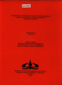 Image of ANALISIS NILAI ATRAKSI NGAGURAH DANO SEBAGAI DAYA TARIK WISATA BUDAYA DI DESA CIKOLELET, KABUPATEN SERANG