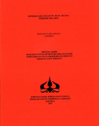 Image of KINERJA KEUANGAN PT. BAYU BUANA PERIODE2011-2013