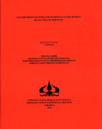 Image of ANALISIS MOTIVASI WISATAWAN DESTINASI ASIA DI BAYU BUANA TRAVEL SERVICES