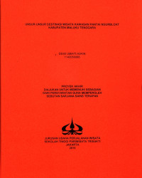 Image of UNSUR-UNSUR DESTINASI WISATA KAWASAN PANTAI NGURBLOAT KABUPATEN MALUKU TENGGARA