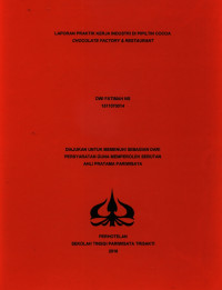 Image of LAPORAN PRAKTIK KERJA INDUSTRI DI PIPILTIN COCOACHOCOLATE FACTORY & RESTAURANT