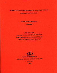 Image of PEMBUATAN KUE LUMPUR DENGAN PENCAMPURAN TEPUNG TERIGU DAN TEPUNG SUKUN