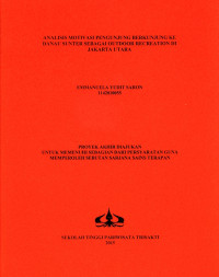 Image of ANALISIS MOTIVASI PENGUNJUNG BERKUNJUNG KE DANAU SUNTER SEBAGAI OUTDOOR RECREATION DI JAKARTA UTARA