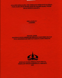 Image of ANALISIS KERJASAMA TIM TERHADAP EFEKTIVITAS KERJAPADA KARYAWAN DIVISI TOUR DI GOLDEN RAMA TOURSHEAD OFFICE JAKARTA