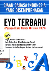 Image of Ejaan bahasa indonesia yang disempurnakan EYD Terbaru (Permendiknas Nomor 46 Tahun 2009)