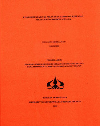 Image of PENGARUH KUALITAS PELAYANAN TERHADAP KEPUASAN PELANGGAN DI PONDOK MIE ASIA