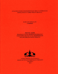 Image of ANALISIS UNSUR-UNSUR DESTINASI DESA TANIMBAR KEI SEBAGAI DAYA TARIK WISATA BUDAYA