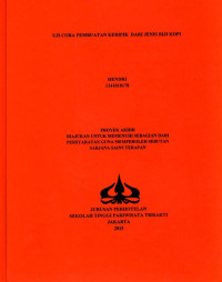 Image of UJI COBA PEMBUATAN KERIPIK DARI JENIS BIJI KOPI